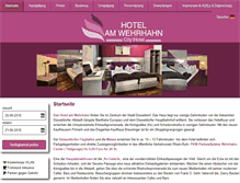 Tablet Screenshot of hotelamwehrhahn.de